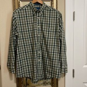 Men casual plaid shirt